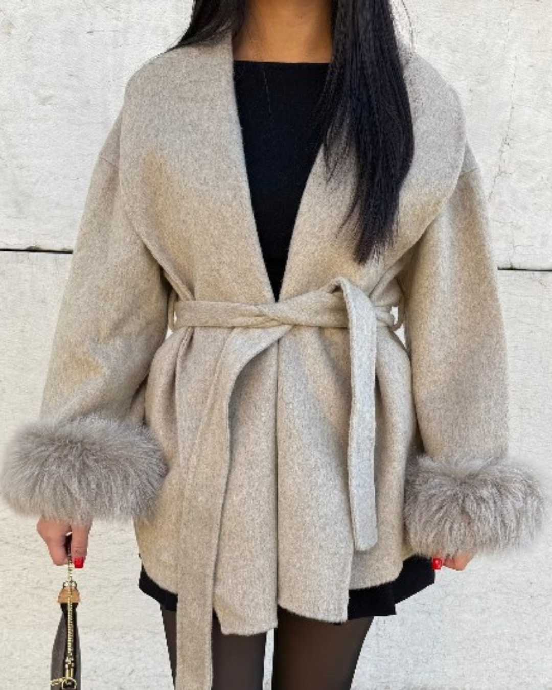 ALIX COAT TAUPE